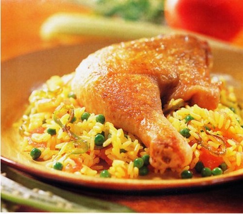 hacer arroz con pollo