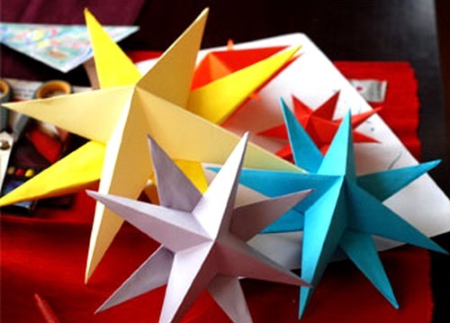 hacer estrellas de papel en 3D