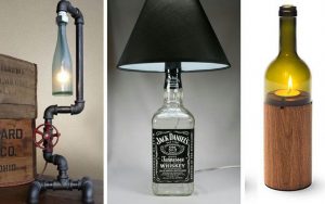 Cómo hacer una lámpara utilizando una botella de vidrio