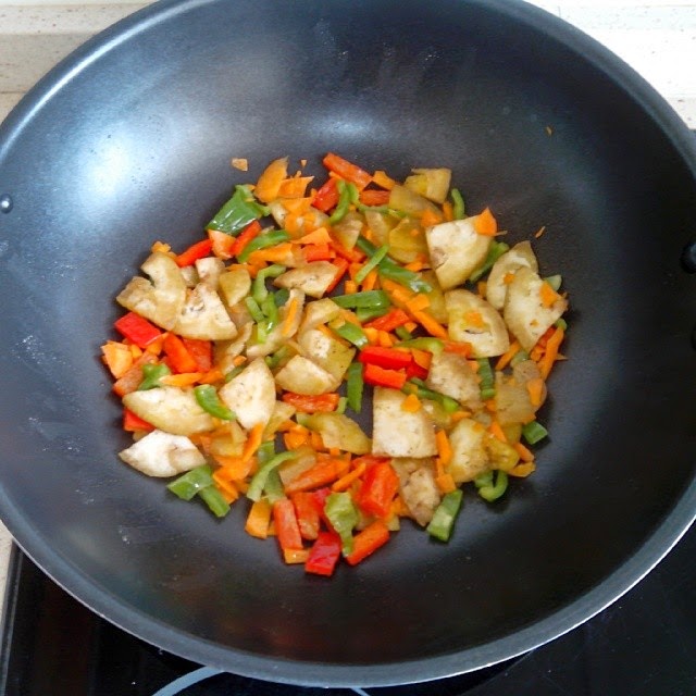 verduras wok