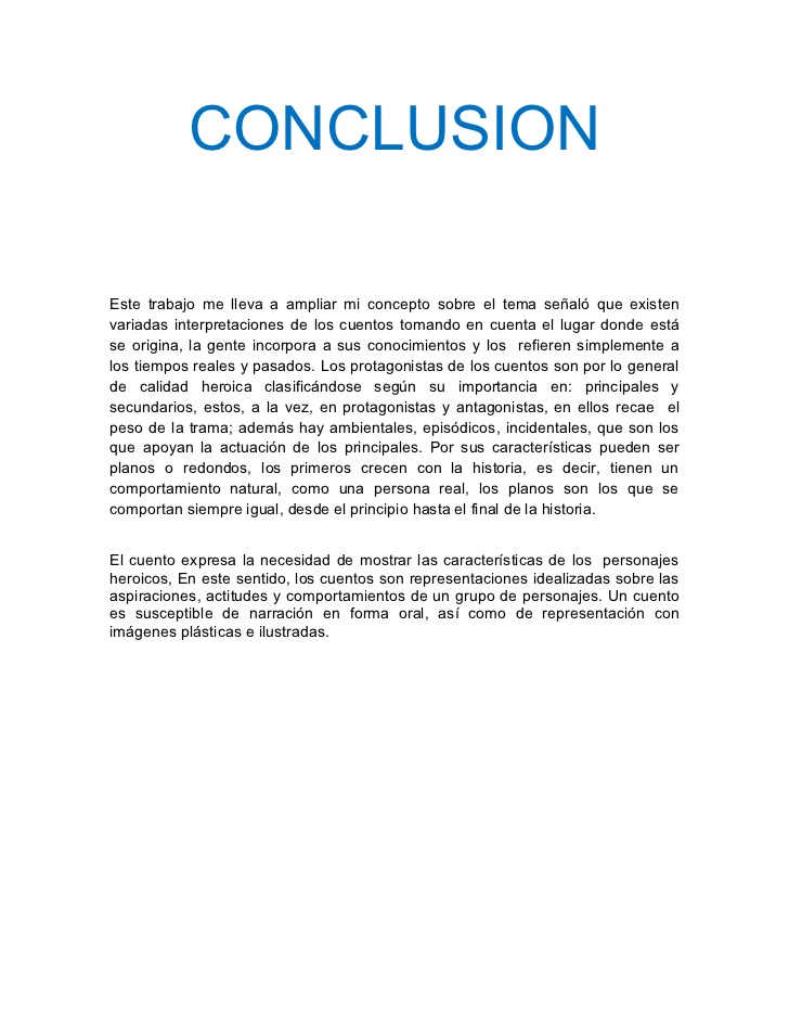 ¿Cómo hacer una conclusión? - ¿Cómo lo puedo hacer?