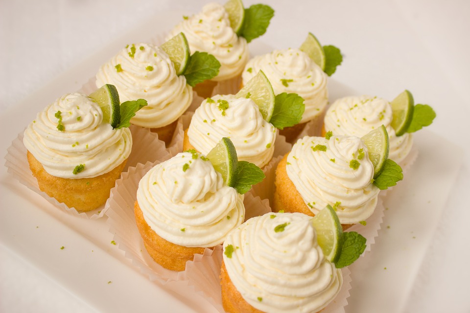 Cupcake Cake Muffins Lime Mint Caipirinha Cream
